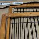 Carlson 22"-62" Super Wide Dog Gate with Small Pet Door, Premium Wooden 3-Panel Pet Gate for Doorways & Hallways