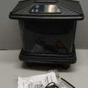 18-inch Freestanding Electric Fireplace, Equipped with 1500W/1650W Electric Wood Fireplace Flame Effect, Featuring Realistic Flames, 3-Second Quick Heating, Remote Control, and Adjustable Lighting (PTC-1506L)