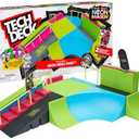 Tech Deck, Neon Mega Park X-Connect Creator, Customizable Glow-in-The-Dark Ramp Set with 2 Blind Skateboard Fingerboards, 90+ Pieces, Gift for Ages 6+