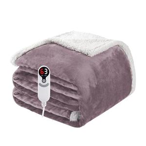 Electric Heated Blanket Full Size 72"x84", Soft Flannel with Overheat Protection, 9 Adjustable Heat Settings & 10-Hour Auto-Off Timer, Fast Heating for Winter Comfort, Purple