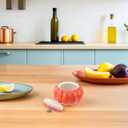 UPKOCH Pumpkin Bowl with Lid Ceramic Soup Bowl 5 Fl Oz Mini Pumpkin Dish for Thanksgiving Candy Sugar Desserts and Seasonal Tableware Set of 4