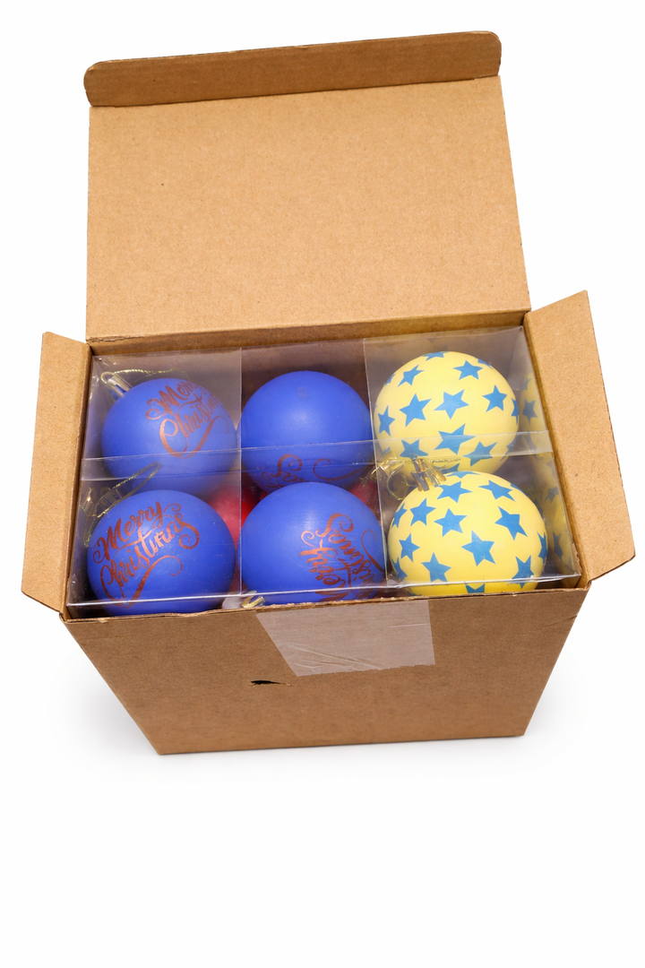 Rotatingpals 24 Pcs 2.4 Inch Christmas Tree Ball Ornaments Cartoon Hanging Ornaments Plastic Christmas Winter Balls Decor for Xmas Trees Holiday Party Favors Home Decor