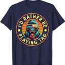 Bruh I'd Rather Be Playing Boys Adult Man Birthday Gorilla T-Shirt S