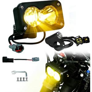 3500K LED Headlight for Talaria MX3/MX4/MX5&Eride E Ride Pro S SS &Tuttio - High Lumen Yellow Pod Light with Handlebar Switch, Plug and Play E-Bike Light Bar, Waterproof Off-Road Vision Kit