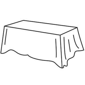 Monday Moose Table Decor 6 x 8 seats, White