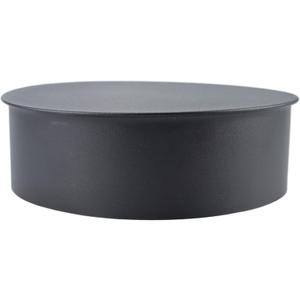 lrnyso Replacement Indoor Chimney Pipe Cap Round Chimney Stove Pipe Plug Stove Pipe Cap BM0029 fits 6" 28 Gauge Closes Single Wall Black tee Joint