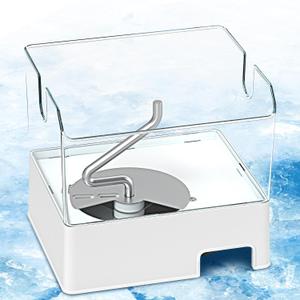 WPW10347093 Ice Bucket, W10347093 Ice Bucket Removable Ice Bin Fit for Whirlpool, Maytag, KitchenAid, Jenn-Air Refrigerator Parts