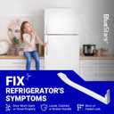 BlueStars 5304486359 5304506469 Refrigerator Door Handle Set - Compatible with Frigidaire Freezers - Replace Parts 5304504507, 242059501, 242059504 - Pack of 2