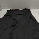 Verdusa Women's Linen Clothes Tie Front Tops Going Out Top Trendy Sleeveless Vest Shirts (Large, Black)