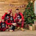 Haloumoning Family Christmas Pajamas Matching Sets Xmas PJs Sets Holiday Jammies Sleepwear Green