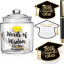 Party 
Mimorou 52 Pcs 2026 Graduation Gifts Memory Jar Advice Cards Graduate Party Favors Words of Wisdom Glass Bottle Guest Book Cards with Black Pen Senior School College Graduates Gifts Party Decorations