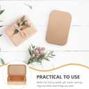 Cabilock 12pcs Tinplate Storage Box Hinged Lid Candy Tins for Decorative Containers for Weddings Parties (8PCS, Rose Gold)