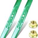 942-04308 Mower Blades with Nut for Cub Cadet 42 inch Mower Blades
Fit Cub Cadet ZT1 42 XT1 LT42 Craftsman T110 LT2000, Replace Troy Bilt 42 inch Mower Blades 942-04312 942-04308A High Lift