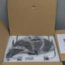 LEDIARY Ceiling Fans with Lights and Remote, 24'' Low Profile Ceiling Fan with Light, 3000-6000K Dimmable Fandelier LED Fan Light, 6 Wind Speeds, Black Modern Flush Mount Ceiling Fan for Bedroom