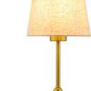 BOHON Cordless Lamp with Dimmer, Built-in 5200mAh Rechargeable Lamp, Patio Table Lamp, LED Bedside Night Light, Outdoor Ambient Light for Camping Restaurant Bedroom Dining Room Decor, Antique Brass