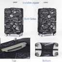 Travelkin Luggage Covers For Suitcase Tsa Approved,Suitcase Cover Protector Fit 26-28 Inch Luggage