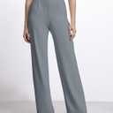 ESOFT Womens Dress Pants 27"/29"/31 Business Work Pants Wide Leg Pull On High Waisted Casual Stretchy Trousers Pockets