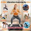 AXV Vibration Plate Fitness Platform Exercise Machine Vibrating Shaking Full Body Shaker Workout Vibrate Stand Shake Board Sport for Weight Loss Fat Burner for Gym Home Office