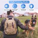 Dog Training Collar with Remote, Waterproof IPX7 E Collar for Dogs, Beep and Vibration Modes, Safe and Humane Training, 2000FT Range, Rechargeable, Fits Small Medium Large Dogs 15–120 lbs (Brown)