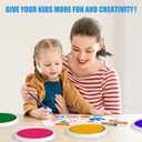 7 Inch Large Ink Pad for Kids Washable | Washable Stamp Pads for Classroom Stamps, Scrapbook Supplies Kit & Fabric Crafts (8 Colors)