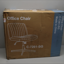 Simenmax Home Office Desk Chair, Mid-Century Inspired Adjustable Swivel Comfy Upholstered,Beige