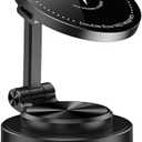 Vacuum Suction Phone Mount, 360 Car Magnetic Phone Holder, Wireless Charging Vacuum Suction Phone Holder, Magnetic Suction Phone Mount (027)