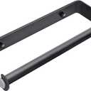 Under Cabinet Paper Towel Holder, Adhesive or Drill Mount Paper Towel Holder, Wall Mount Paper Towel Holders for Kitchen or Bathroom (Black) (1 Pack)