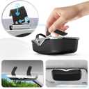 Sunglass Holder for Car Visor Clip, Vehicle Visor Accessories Sunglass Holder, Visor Accessories Sunglasses Holder for Car and Truck to Place Sunglass (Black)