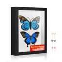 MUXIUNT 18x24 Large Shadow Box Frame with Thickened Acrylic Panel & Pins