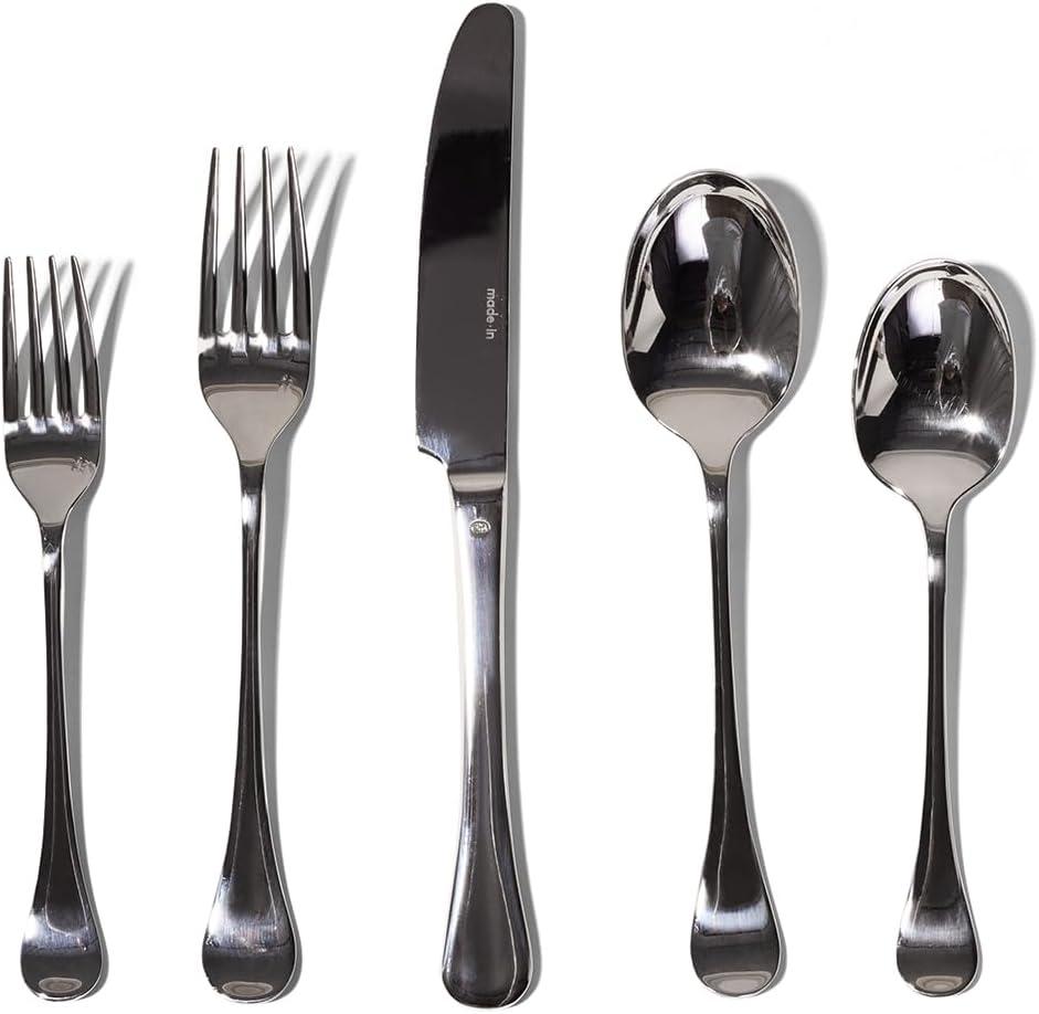Made In Cookware - Flatware Set - 4 Place Settings (20 Piece Set) - Crafted In Italy