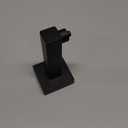 Matte Black Toilet Paper Holder Wall Mount, Bathroom Toilet Paper Holder for SUS 304 Stainless Steel, Double Post Pivoting Square Toilet Paper Roll Holder for Bathroom RV Paper Towels for TP