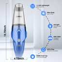 YOOHI Handheld Vacuum Cordless Rechargeable 6000Pa Mini Hand Held Vacuum, LED Light, 2025 Mins Runtime, USB Charging, 500ML Cup Lightweight Small Vacuum Cleaner Cordless for Car/Office/Home