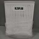 55L Collapsible Extral Large Laundry Hamper, Plastic Laundry Basket with Wheels, Suitable for Bathroom, Bedroom, Dorm Room & Laundry Room, Basket with Handle (White)