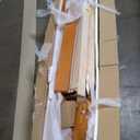 DUMOS Wood Bed Frame Queen Size, 12in Wooden Platform Bed Frame Mattress Foundation with Support Slats, No Spring Needed, Storage Space Under Base, Easy Assembly, Pine