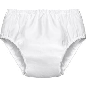 Swim Diapers for Adult Reusable Diaper for Pool Washable Leak Resistant Waterproof Adult Pull on Cover Pants for Men Women, Small (White,1 Piece)