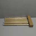 IFELS Heavy Duty Curtain Rods for Windows 48 to 84 Inch, 1 Inch Gold Curtain Rods for Outdoor, Farmhouse, Bedroom, Kitchen, Living Room, Adjustable Easy Install Curtains Rod (A2,Gold,30"-90")