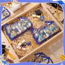 Motiskyy 30 Pack 2026 Graduation Candy Card Class of 2026 Grad Party Favor Supplies Candy Dome Greeting Card with Tassel Chocolate Holder College High School Graduate Gift Box DIY(Blue,Gold)