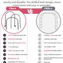 Thickened Tube Garden Arch Trellis, 4.6 * 7.8 or 6.4 * 7.5Ft, Metal Archway Arbor Stable Outdoor Garden Trellis for Climbing Plants, Party Wedding Arch Decoration