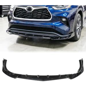 Gloss Black Front Bumper Lip Splitter for Toyota Highlander 2020-2026