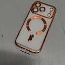 JUESHITUO for iPhone 17 Pro Case with Full Camera Lens Protector(Compatible with MagSafe) (Military Grade Drop Protection) 1X Screen Protector, Magnetic Cover for iPhone 17 Pro, Cosmic Orange