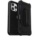 OtterBox iPhone 16 Pro Max Defender Series Case - Black, Rugged & Durable, with Port Protection, Includes Holster Clip Kickstand
