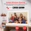 Frameo 15.6 Inch Digital Picture Frame WiFi, White Digital Photo Frame 1920x1080 IPS HD Touchscreen, 32GB Storage Share Photos/Videos, Tabletop&Wall-Mounted, Wedding, Birthday, Gifts for Loved Ones