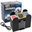 Lineba Automatic Card Shuffler 6 Deck Heavy Duty Electric Card Shuffler, USB/Battery-Operated Casino Playing Card Shuffler for Card Games