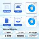 CCP420 Pool Filter Cartridges Compatible with Unicel C-7471, Ultral-A6, CCP420, 178584, 817-0106, R173576, Filbur FC-1977, 570-0425-07, | L x OD: 26"x 7" | 4 Pack