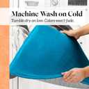 Genteele Memory Foam Bath Mat Non Slip Absorbent Super Cozy Velvet Bathroom Rug Carpet (24 inches X 48 inches, Caribbean Sea)
