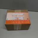 Elegant Comfort Set of 2 Throw Pillow Inserts with Poly-Cotton Shell Siliconized Fiber Filling - Sofa Bed and Couch Pillows - Indoor Decorative Pillows 12 x 12 Inch, Pack of 2