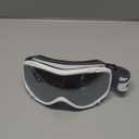 ZIONOR Lagopus B1 Ski Goggles OTG Anti fog Snow Goggles UV Protection Snowboard Goggles for Men Women Adult Youth (One Size, A0-vlt 10.5% White Frame Silver Lens)