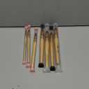 7PCS Biaelk16RT Professional Mop Acrylic Paint Watercolor Brushes Set Taklon Hair Large Round Pointed Tip Wooden Handle Size12345681012 for Watercolor,Pottery,Wash,Gouache,Face Painting