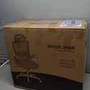 Marsail Ergonomic Office Chair: Office Computer Desk Chair with High Back Mesh and Adjustable Lumbar Support Rolling Work Swivel Task Chairs with Wheel 3D Armrests and Headrest (Black)