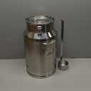 Milk Can, 5 Gallon with Spigot and Ladle Milk Can, 304 Stainless Steel 20L Locking Sealed Lid Bucket - Airtight Food Storage Container for Home, Farm, Commercial Kitchen (Milk/Grains)